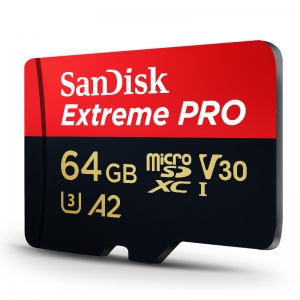 闪迪（SanDisk）64GB TF（MicroSD）存储卡 U3 C10 A2 V30 4K 至尊超极速移动版内存卡 读速170MB/s